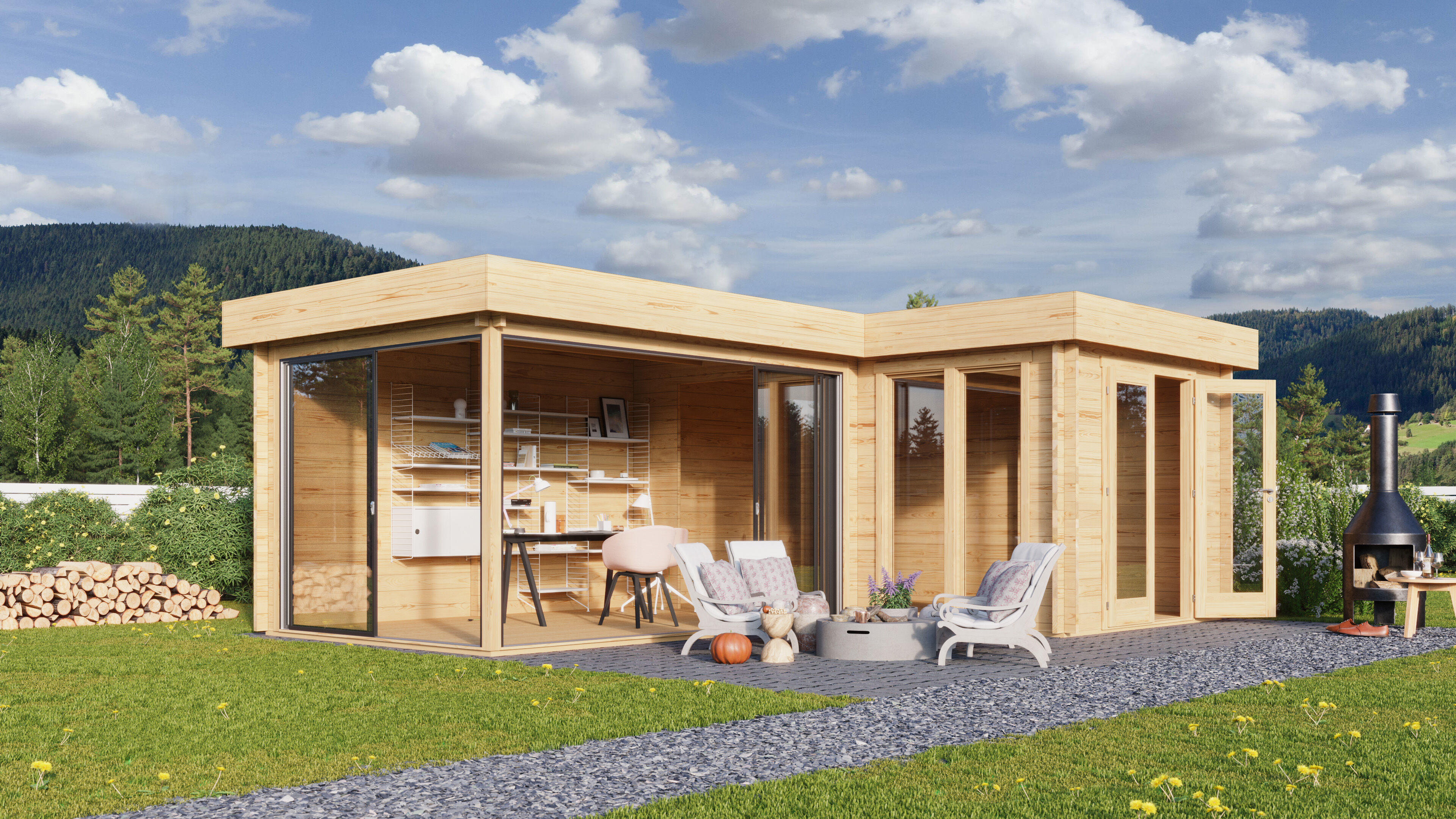 26 % Discount! Fjordholz Gartenhaus Alu Concept Quinta 44