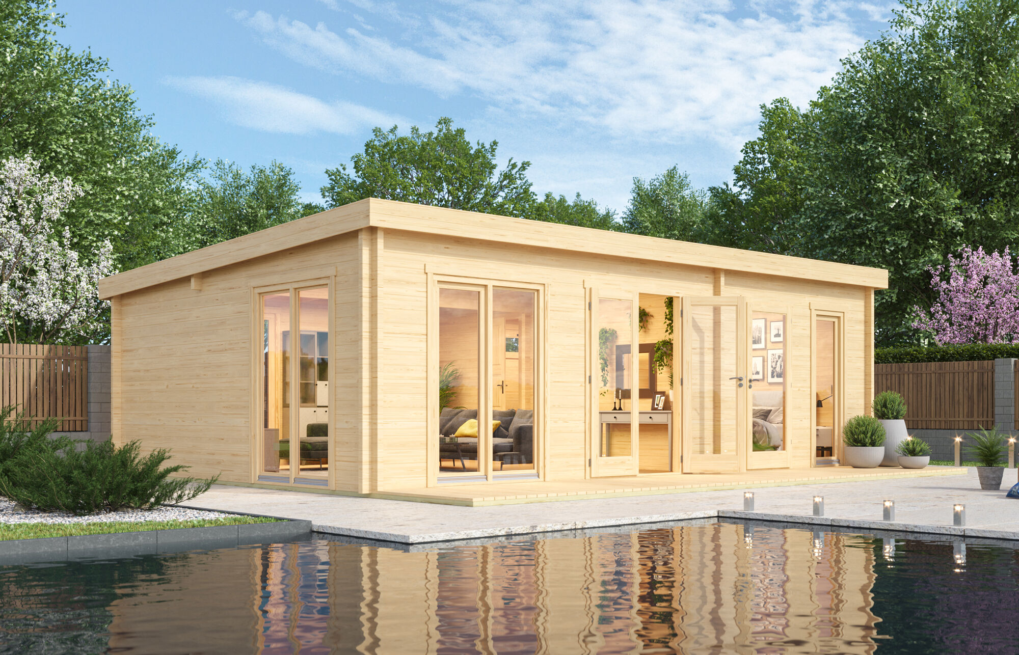 26 % Discount! Fjordholz Gartenhaus Modell Henning 70 24m² Unkategorisiert online kaufen