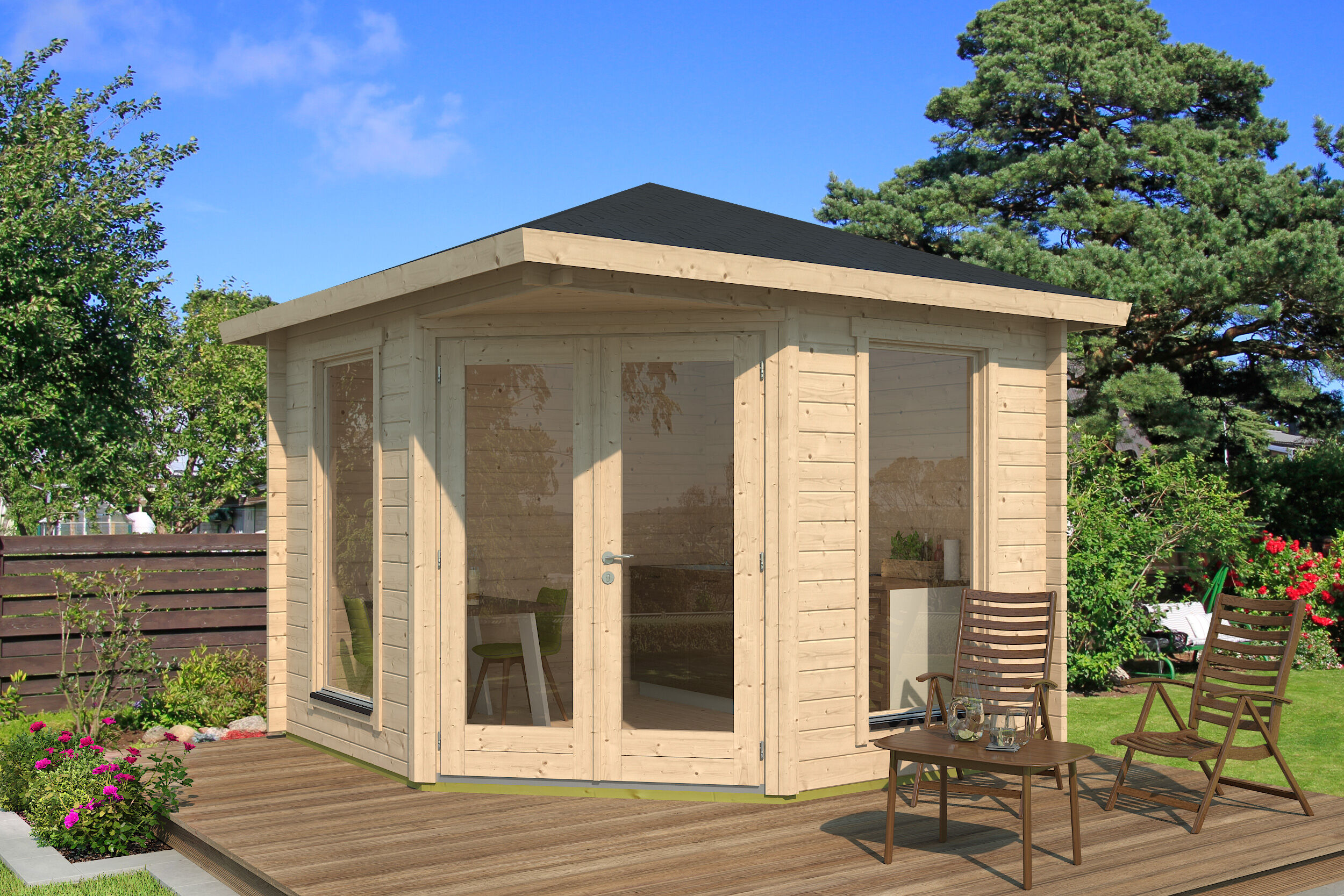 26 % Discount! Fjordholz Gartenhaus Modell Lisa 44 A Modern 8m² Unkategorisiert online kaufen