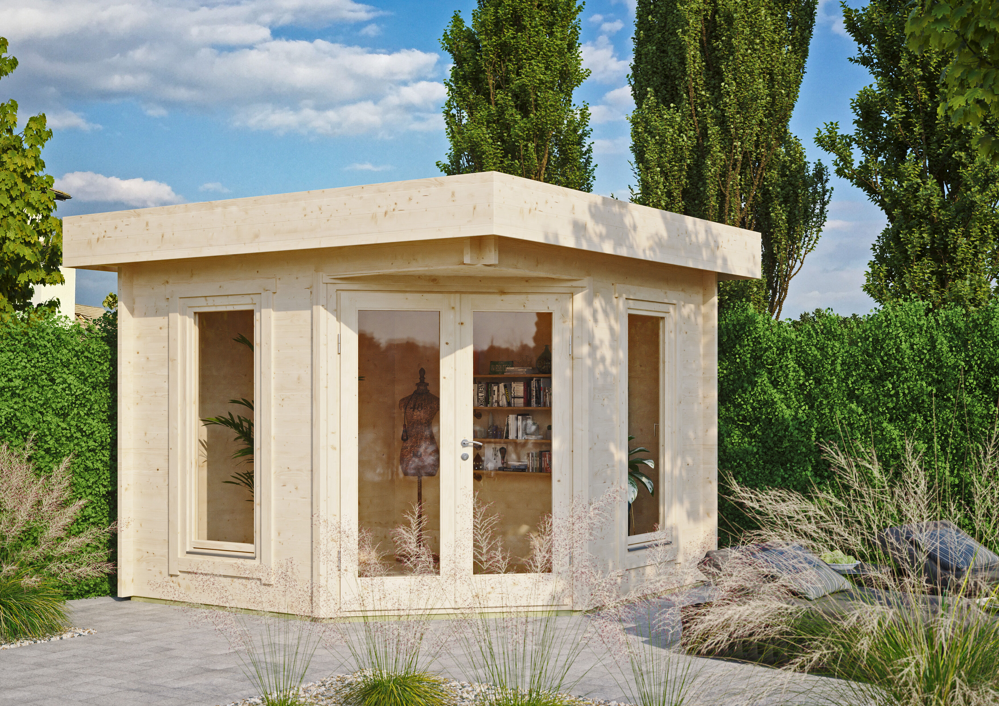 26 % Discount! Fjordholz Gartenhaus Modell Nora 44 A Modern 8m² Unkategorisiert online kaufen
