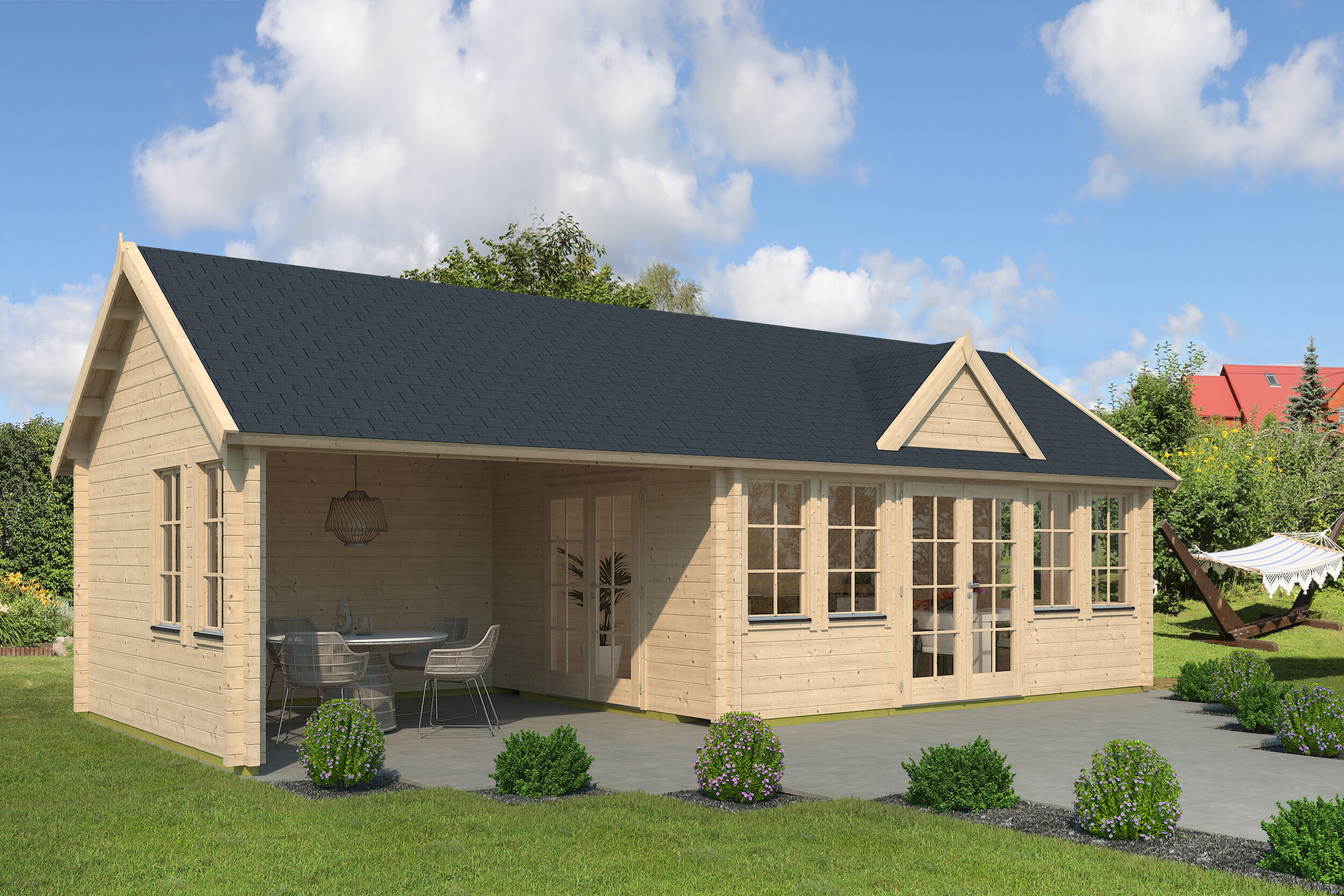 26 % Discount! Fjordholz Gartenhaus Modell Teehaus Kensington 44 72m² Unkategorisiert online kaufen