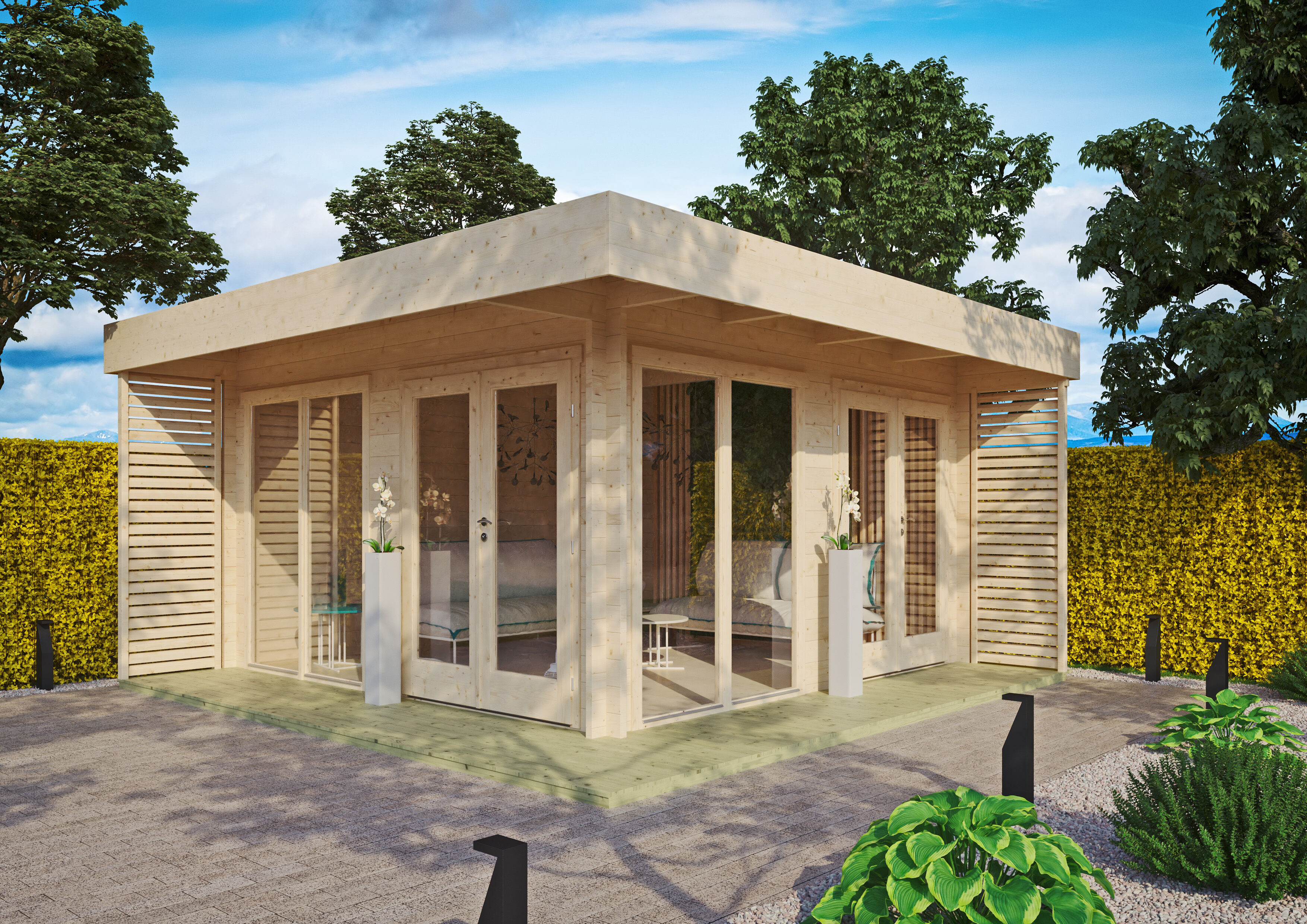 26 % Discount! Fjordholz Gartenlounge Modell Lina 44 A 16m² Unkategorisiert online kaufen