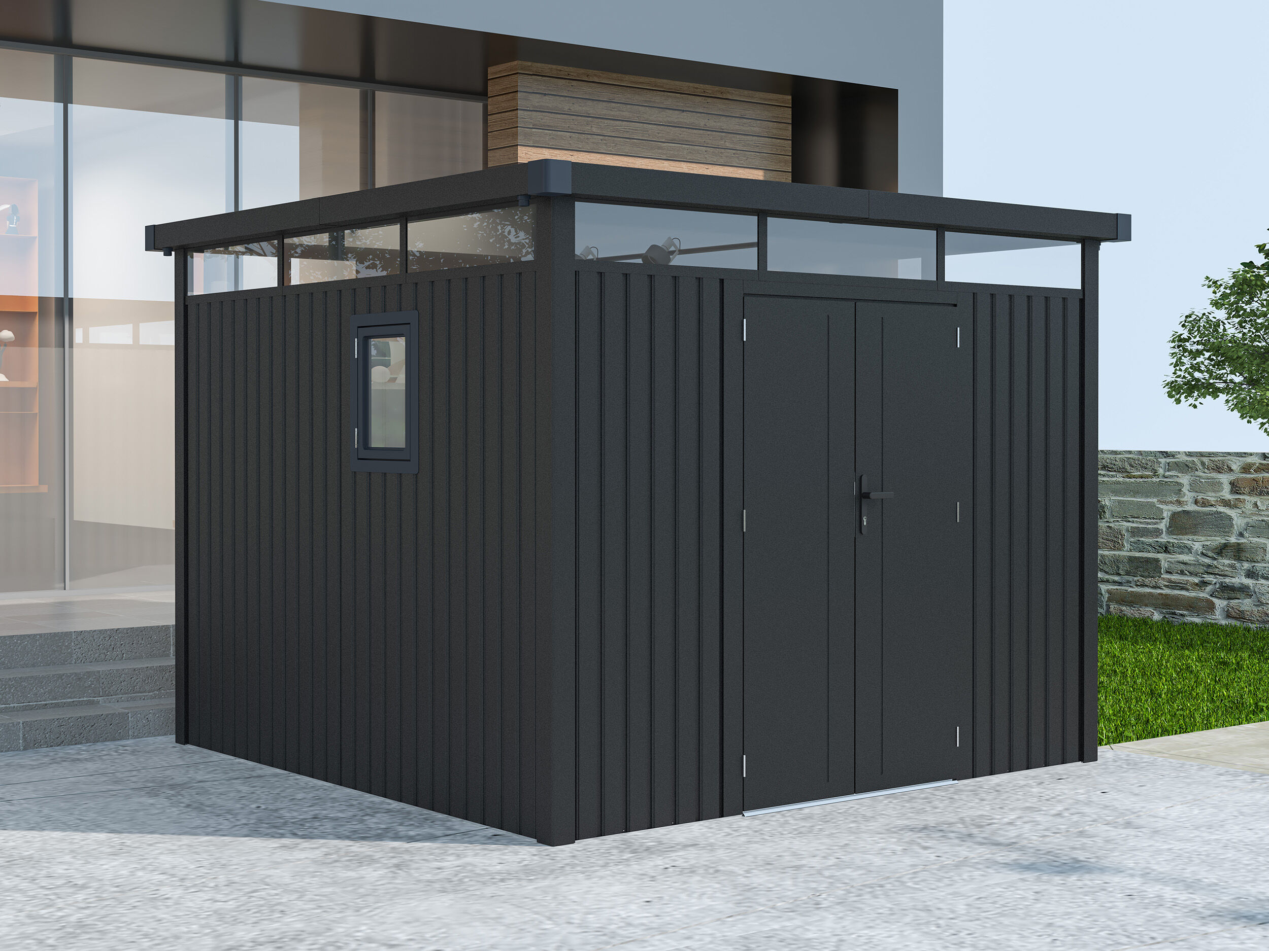 39 % Discount! Metall Gartenhaus Modell Style 7,56 m² Anthrazit 9m² Unkategorisiert online kaufen 39 % Discount! Metall Gartenhaus Modell Style 7,56 m² Anthrazit 9m² Unkategorisiert online kaufen