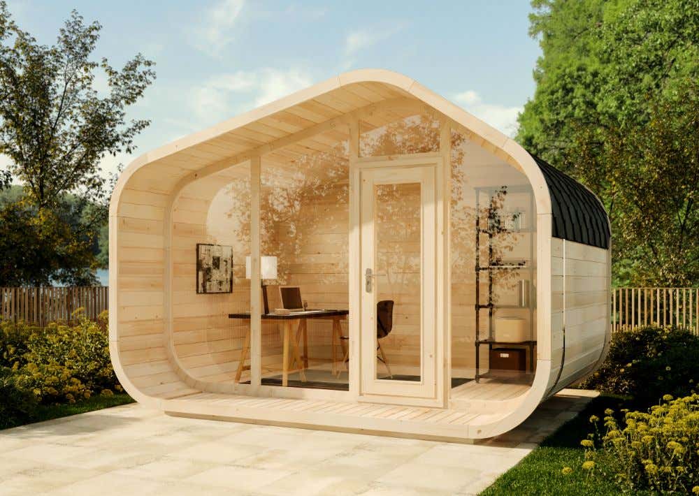 Gartenhaus ScandiCube Wave Premium | 4x3m Unkategorisiert online kaufen