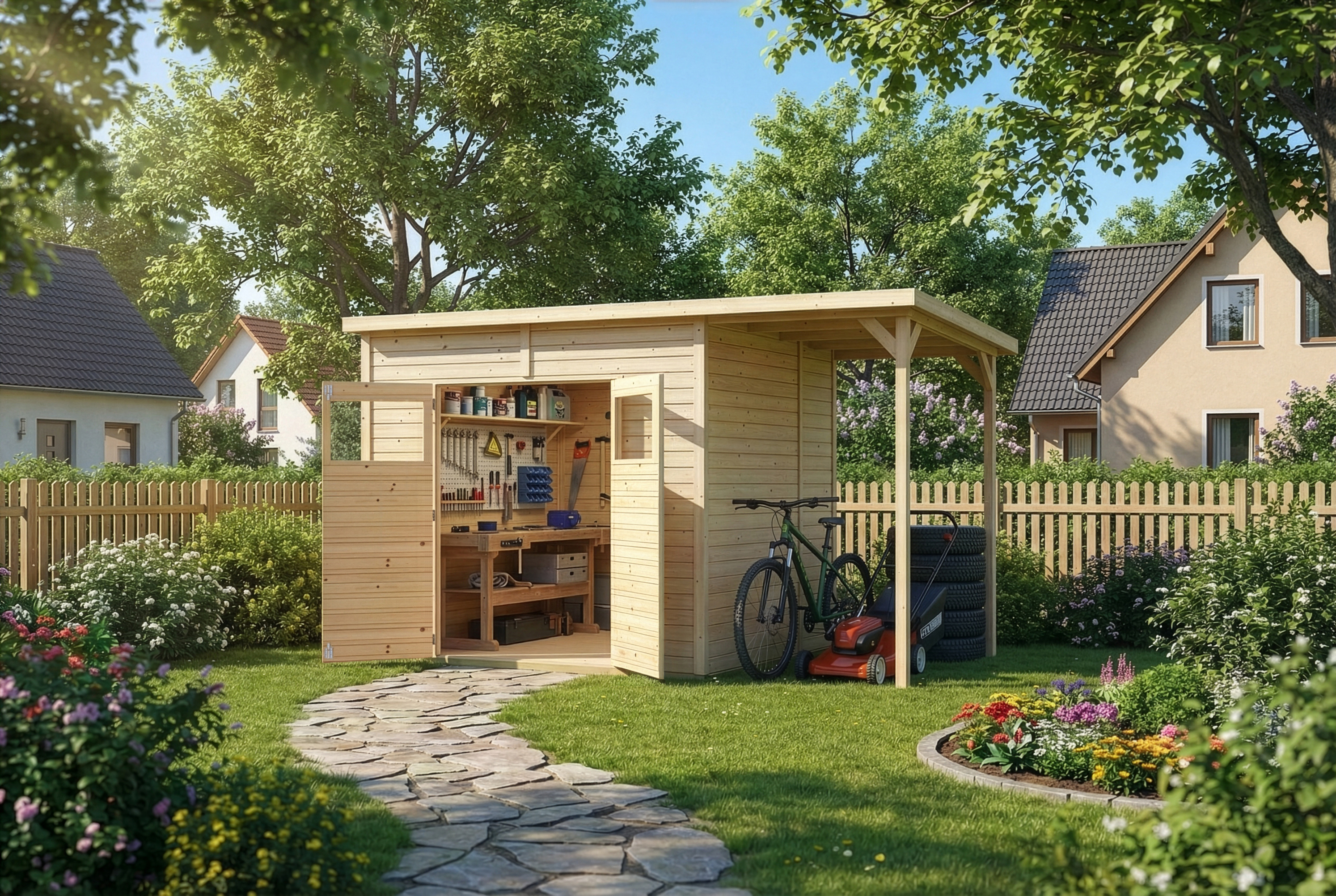 Gerätehaus Mollie Plus | 4x2m Unkategorisiert online kaufen Gerätehaus Mollie Plus | 4x2m Unkategorisiert online kaufen