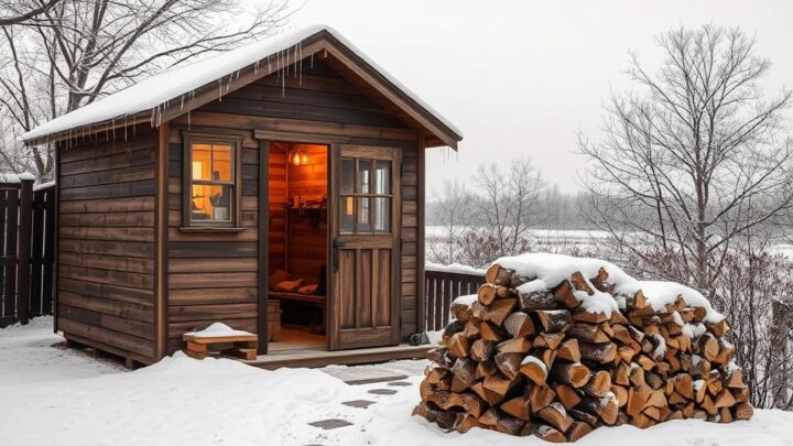 Wie mache ich mein Gartenhaus winterfest in einfachen Schritten?