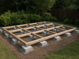 Fundamentraster für große quadratische Gartenhäuser richtig anlegen – Ratgeber zu Große quadratische Gartenhäuser maßhaltig gründen und verankern