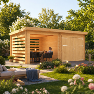 27 % Discount! Fjordholz Gartenhaus Modell Gardenstore 28 C, Natu 18m² Unkategorisiert online kaufen
