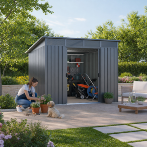 24 % Discount! Metall Gartenhaus Modell Lübeck 5,98 m² 6m²