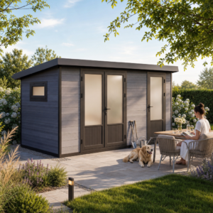26 % Discount! WPC Gartenhaus Modell Style DeLuxe 2-Raum 8,0 m² 8m²